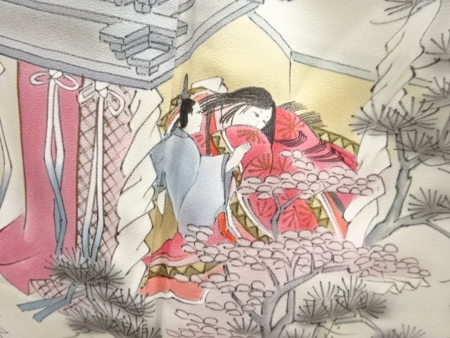 JAPANESE KIMONO / ANTIQUE KIMONO / SILK / JUNIHITOE / ARTIST WORK